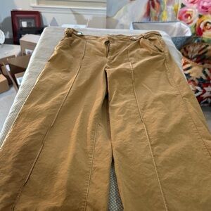 Maeve Wide-Leg Trousers in Camel Tan